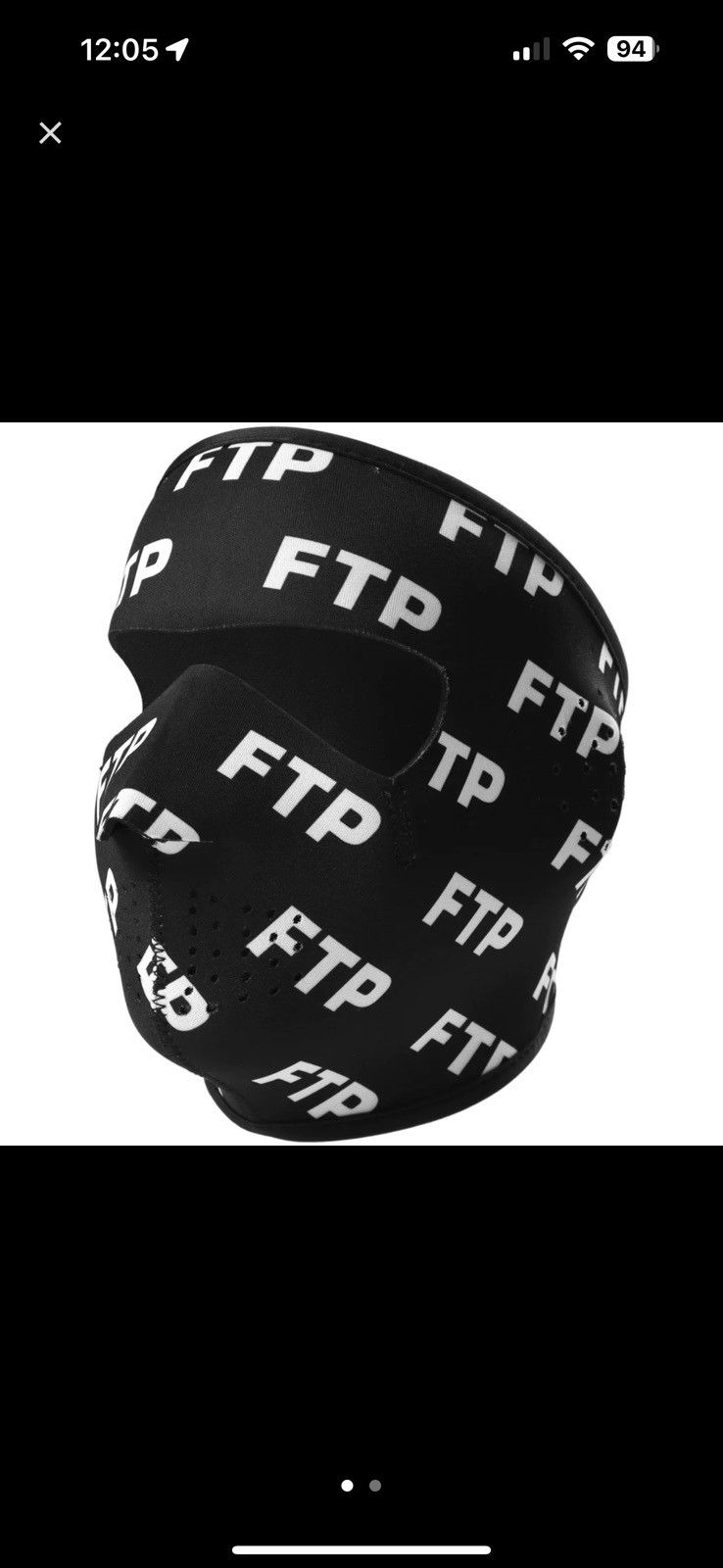 Fuck The Population ALL OVER LOGO NEOPRENE MASK Size ONE SIZE - 8 Thumbnail