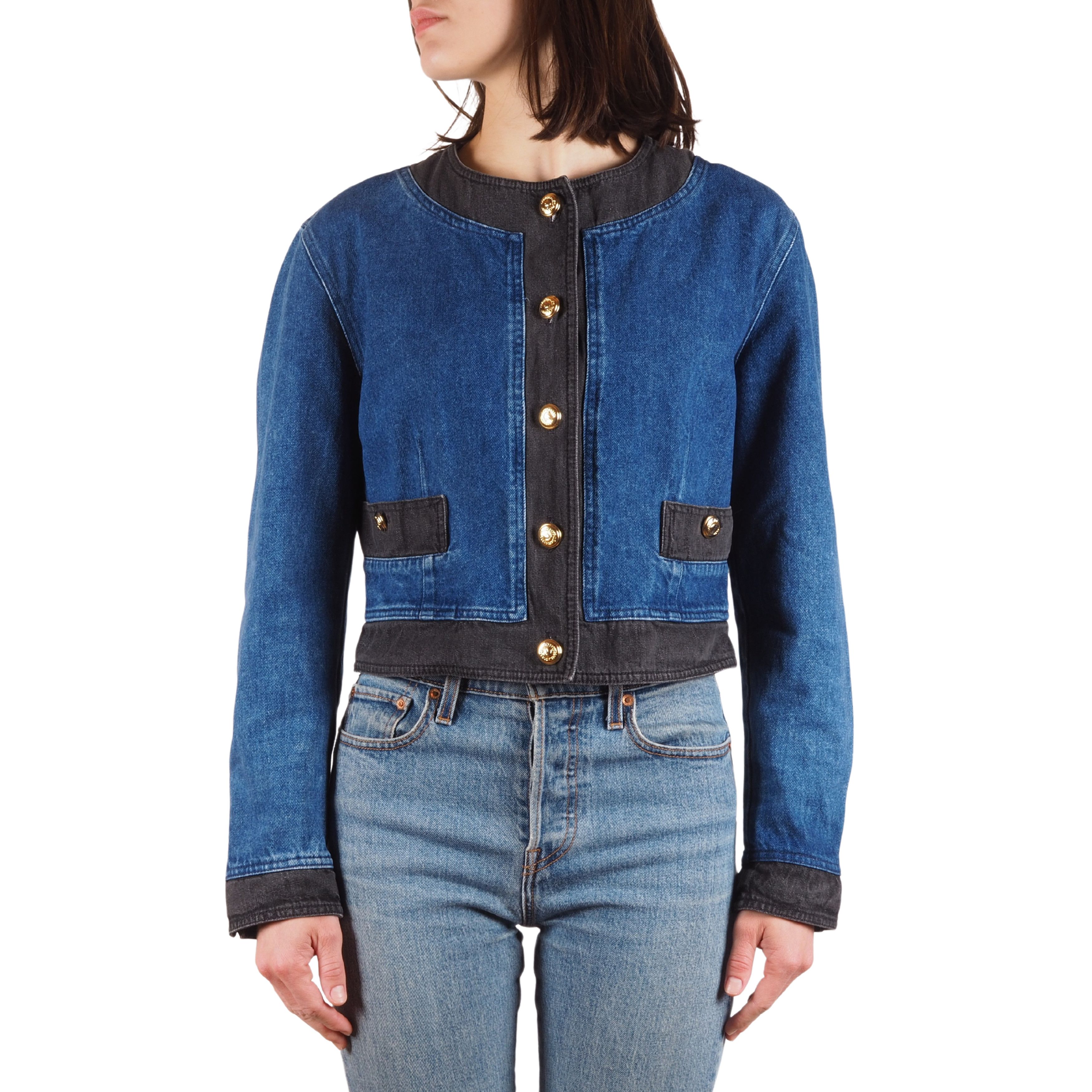 Moschino × Vintage Moschino Jeans 90s Vintage Blue Black