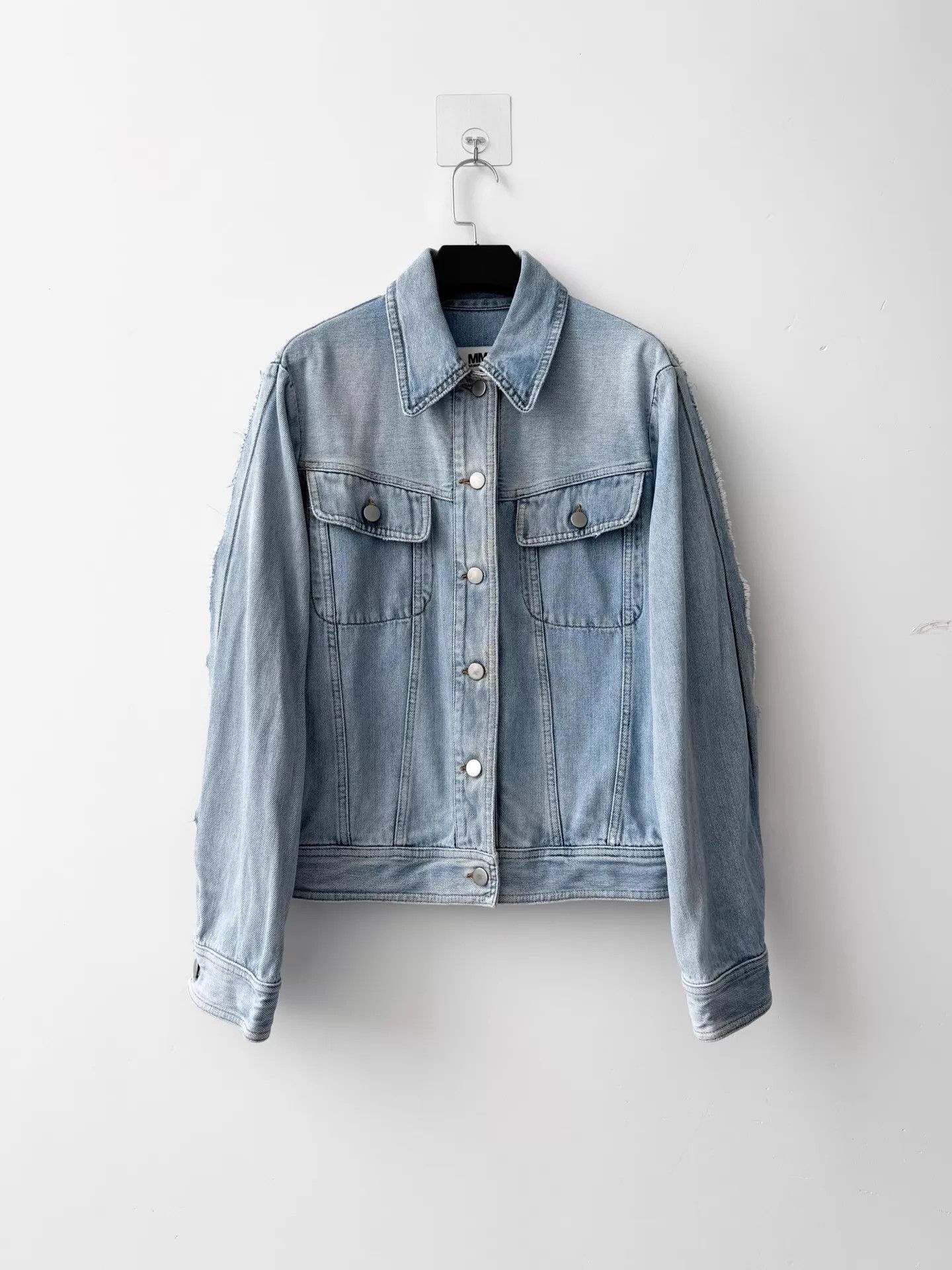 MM6 MM6 S/S17 Deconstructed Distressed Light Blue Jacket 38 Size XS / US 0-2 / IT 36-38 - 1 Thumbnail