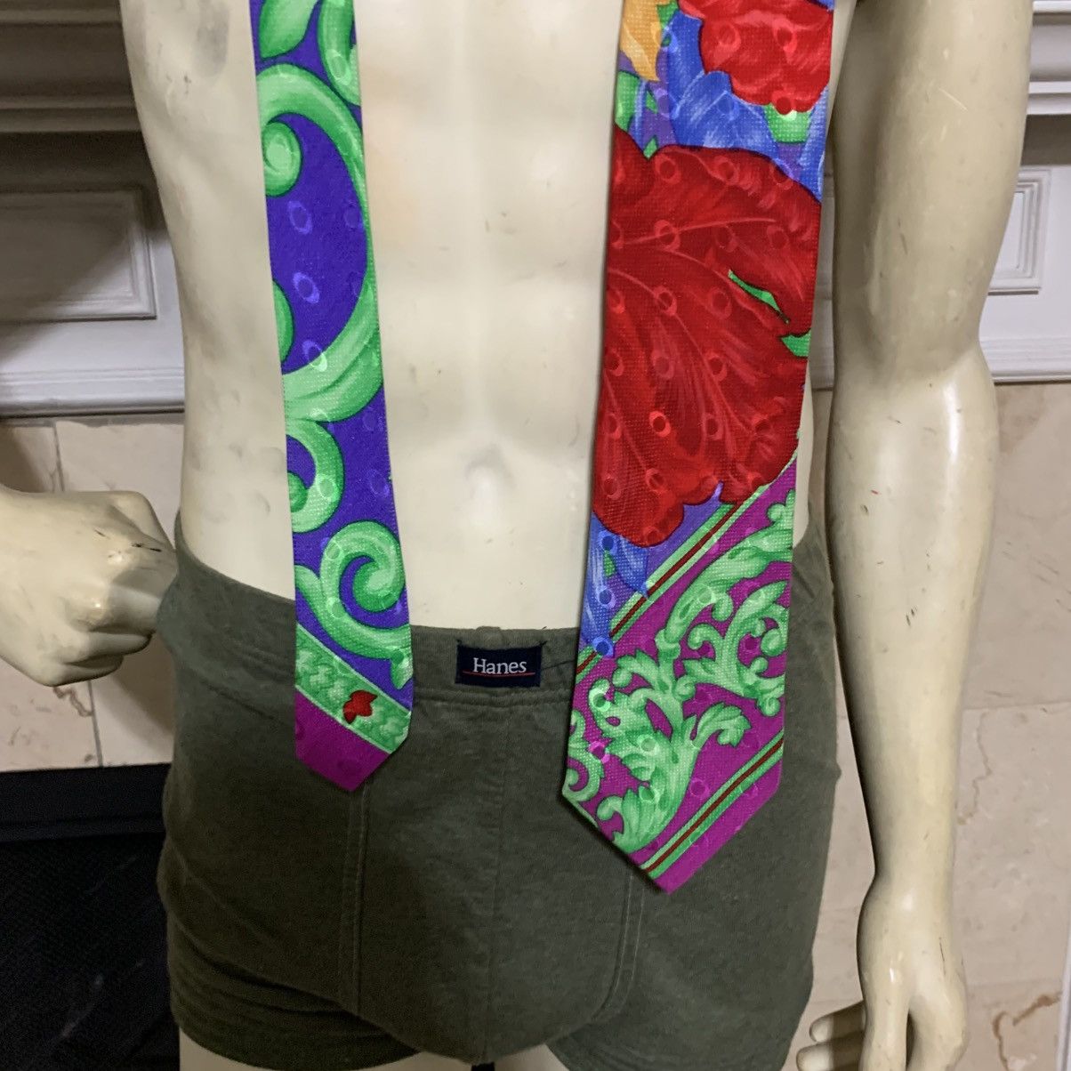Versace V2 by Versace Floral silk tie Size ONE SIZE - 3 Thumbnail