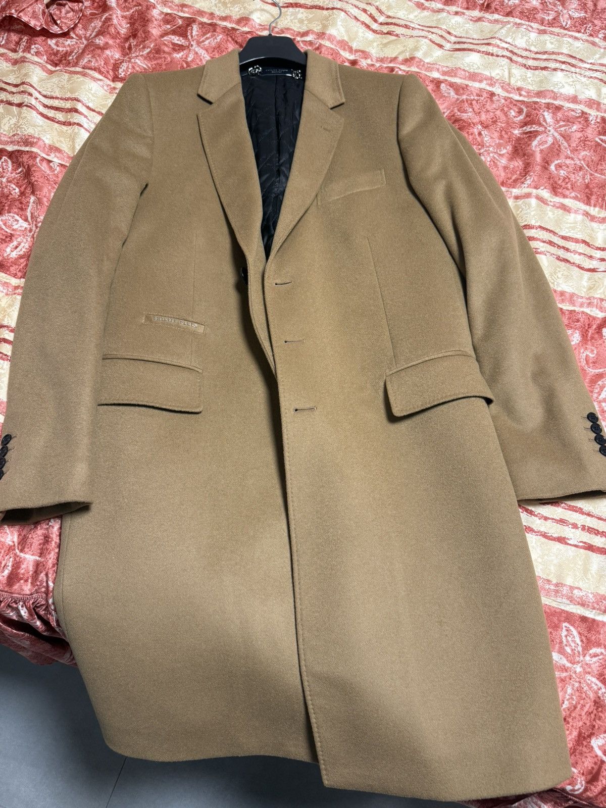 Philipp Plein Philipp Plein camel wool coat Size US XL / EU 56 / 4 - 4 Thumbnail