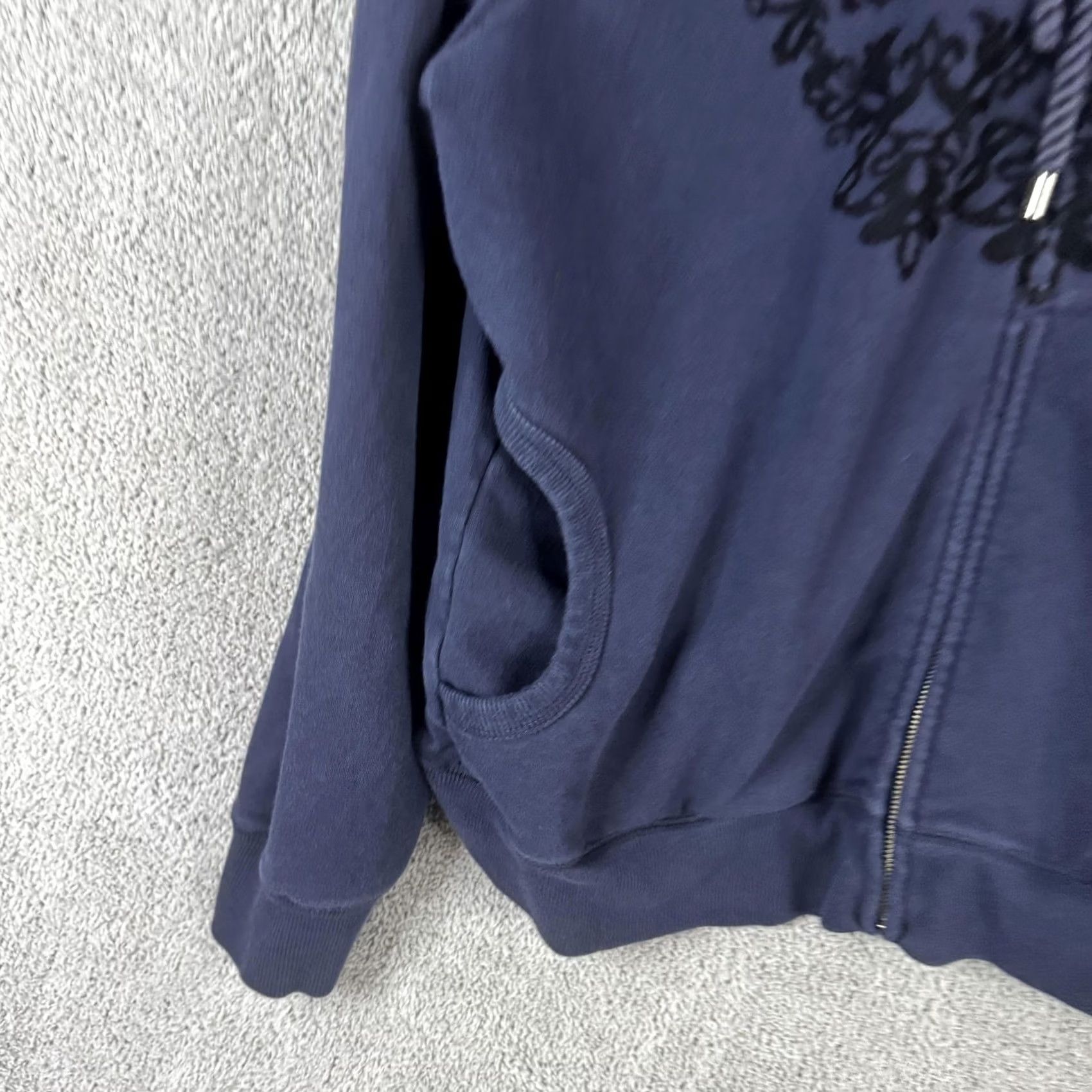 Tommy Hilfiger Tommy Hilfiger Hoodie Womens XL Blue Full Zip Fleece Heart Graphic Front Logo Size XL / US 12-14 / IT 48-50 - 2 Thumbnail