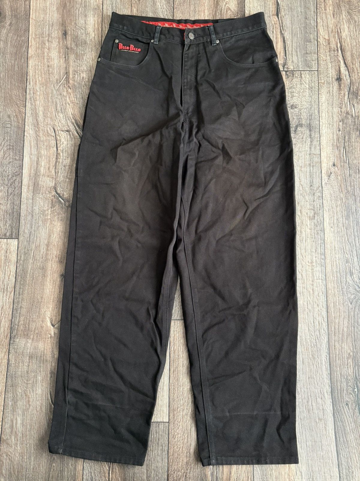 Pelle Pelle × Vintage Pelle Pelle Vintage Distressed Baggy Wide Carpenter Denim Size US 34 / EU 50 - 7 Thumbnail