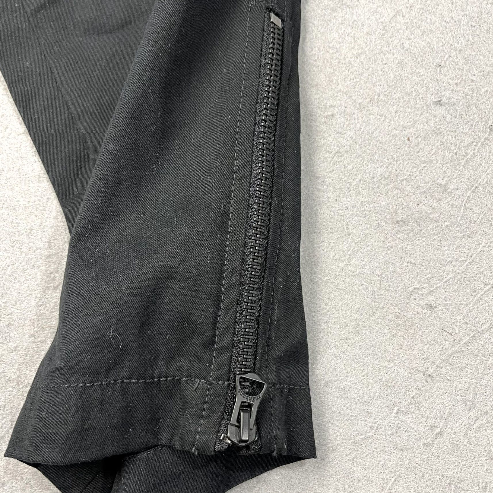Rag & Bone VINTAGE Rag & Bone Pants Womens 25 Black Belted Zip Cuff Straight Leg Casual Chino Ballistic? Size 42" / US 20 - 4 Thumbnail