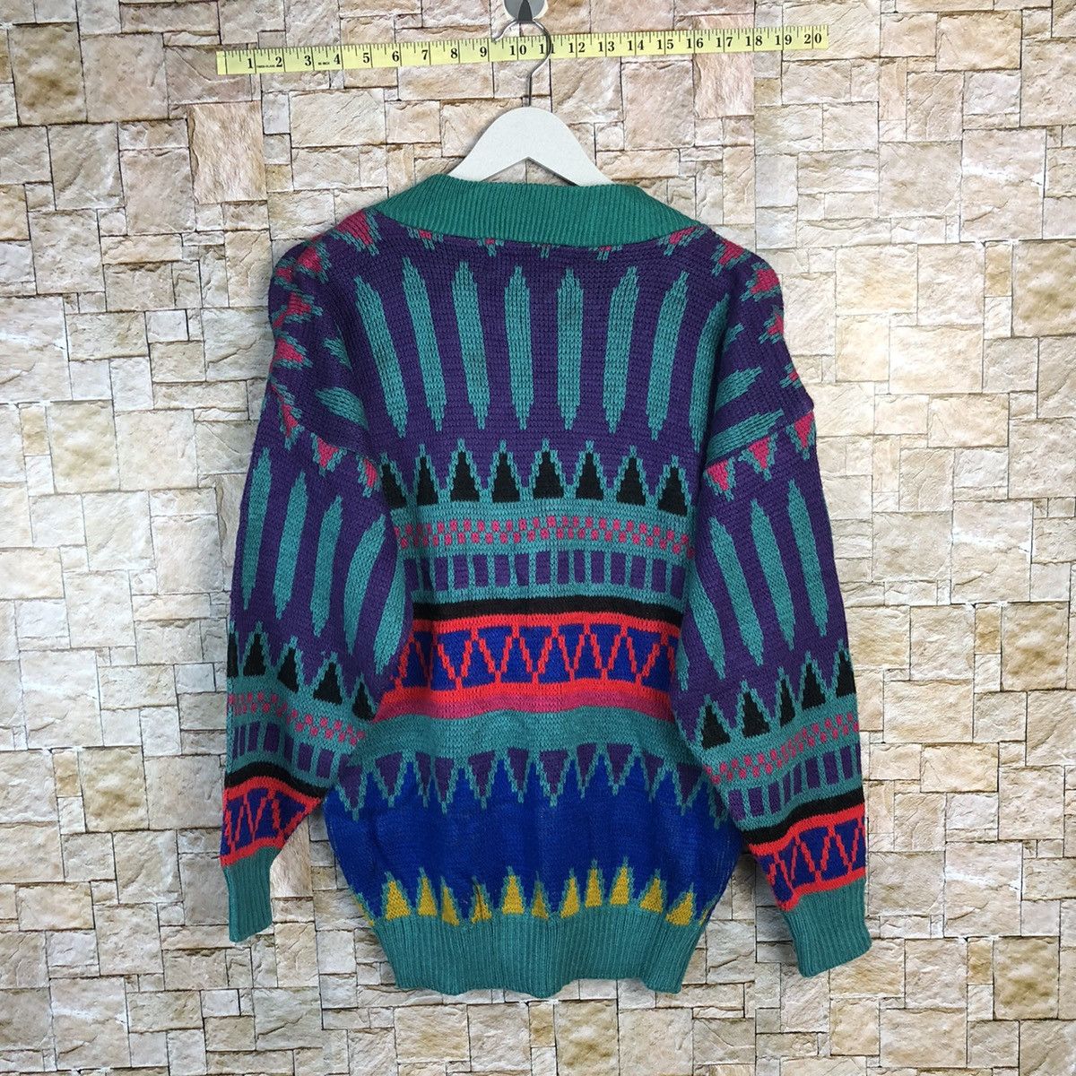 Homespun Knitwear Western Collection Green vintage art Knitwear #A260 Size US M / EU 48-50 / 2 - 10 Thumbnail