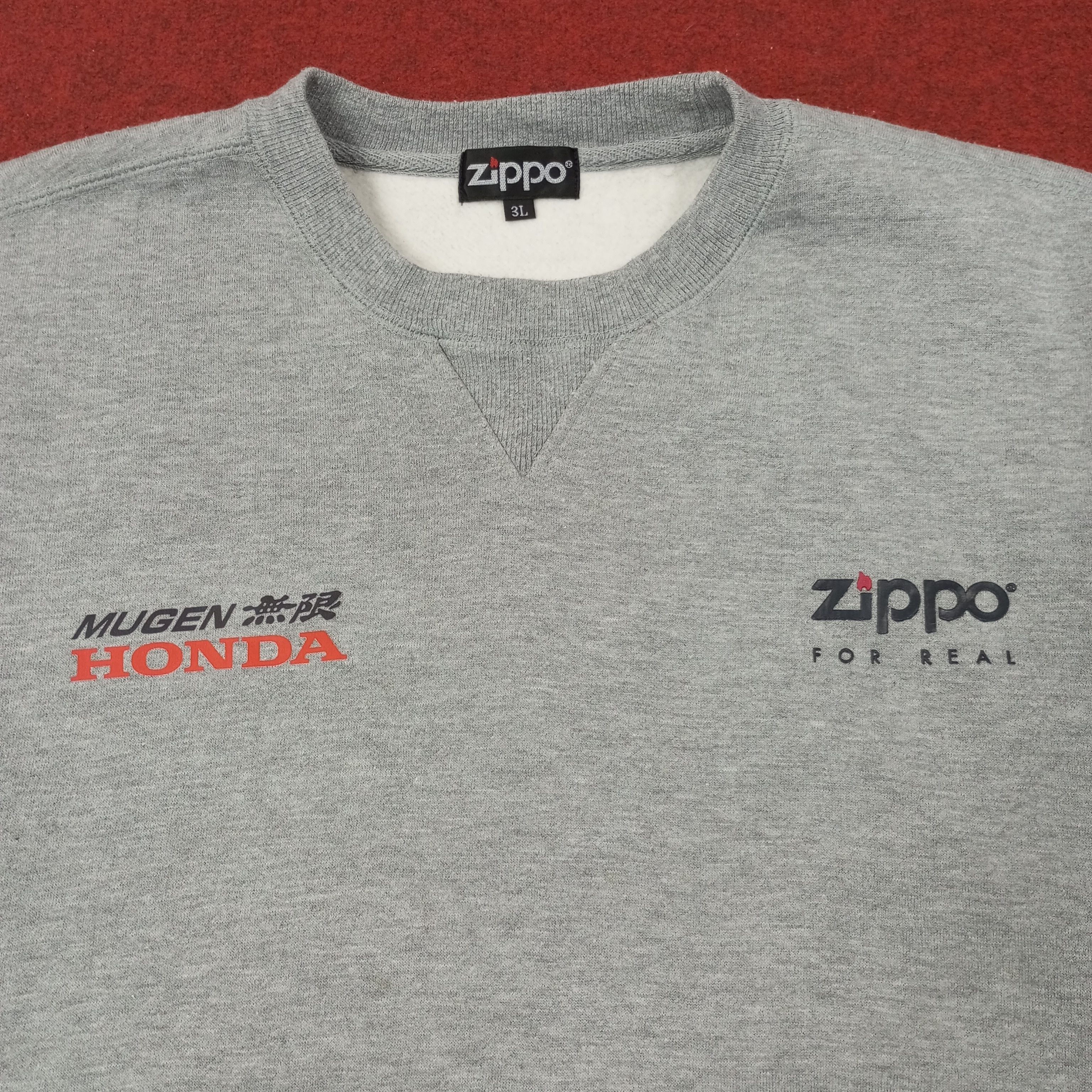 Vintage Zippo X Custom Mugen Honda Art Sweatshirt c247n15 Size US L / EU 52-54 / 3 - 4 Thumbnail