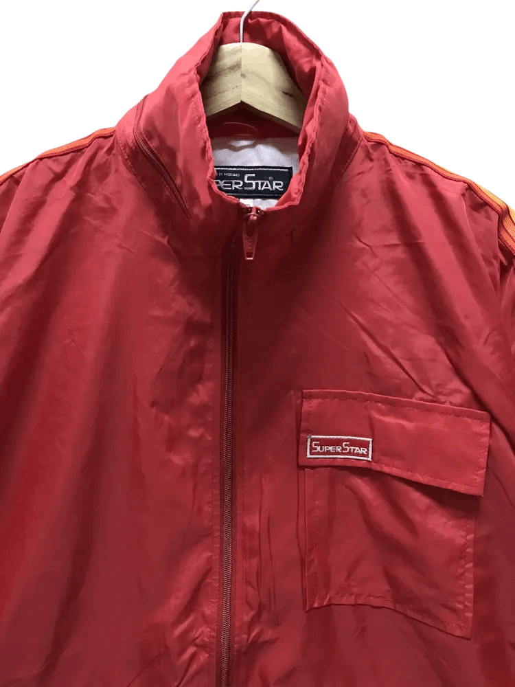 Mizuno Vintage Superstar by Mizuno Sidetape Windbreakers Size US M / EU 48-50 / 2 - 4 Thumbnail