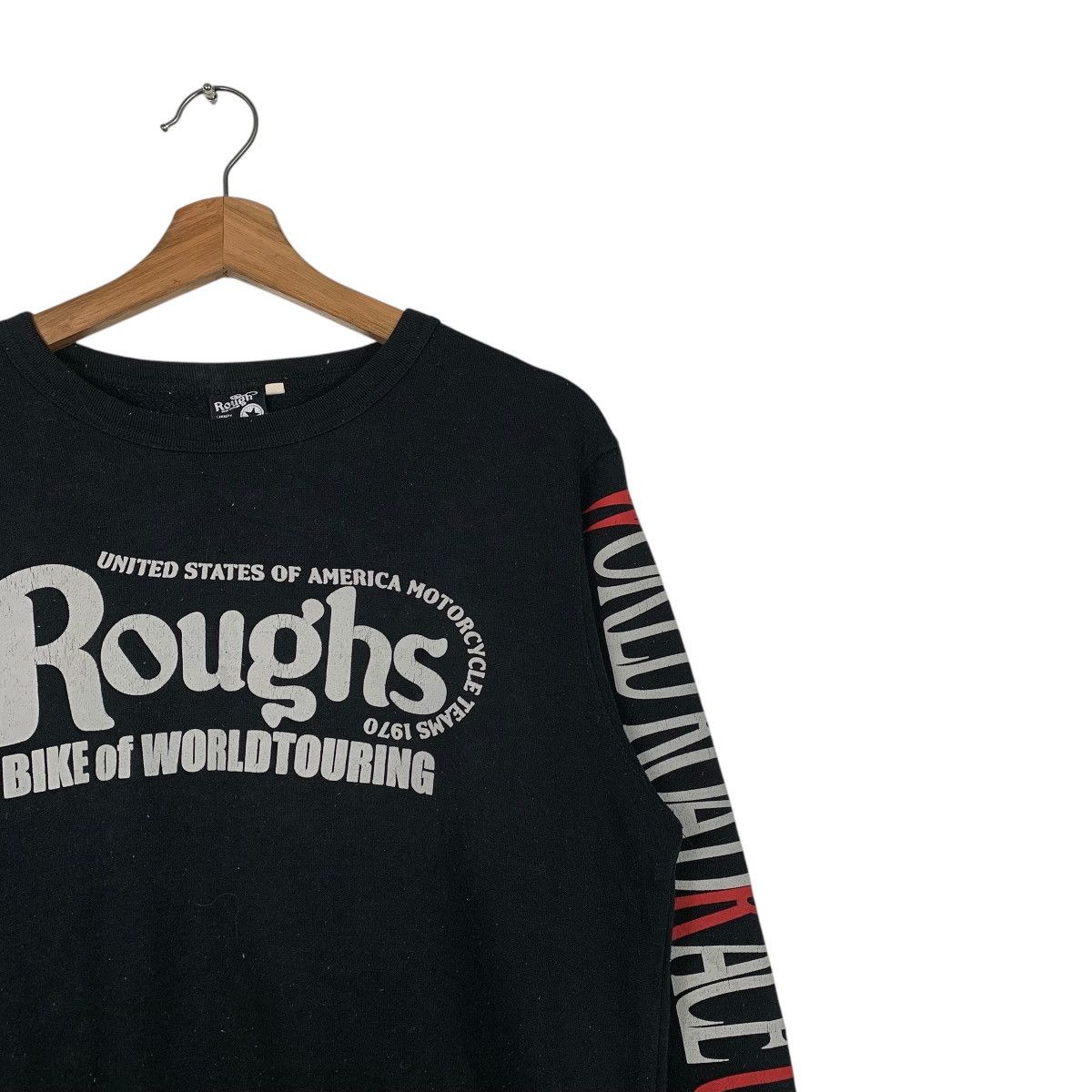 Japanese Brand Rough Motorcycle Bike Of World Touring Crewneck Sweatshirt Size US L / EU 52-54 / 3 - 6 Thumbnail