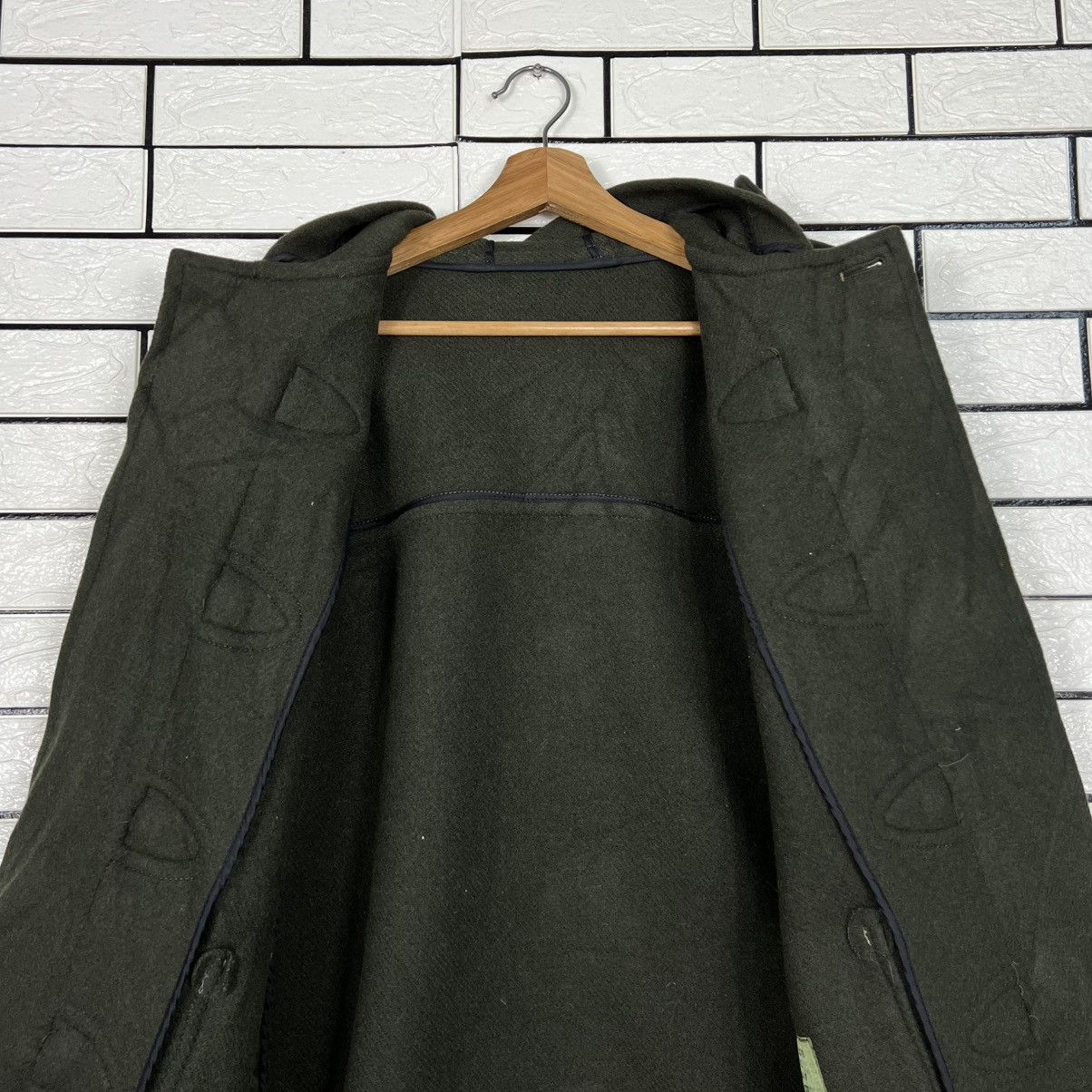 Van Vintage 90's VAN JAC Hooded Duffle Coat Long Coat #4138-C188 Size US M / EU 48-50 / 2 - 12 Thumbnail