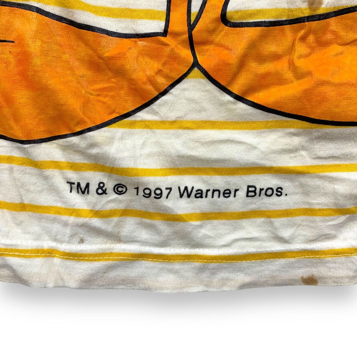 Warner Bros Vintage 1997 LOONEY TUNES TWEETY Bird Cartoon Tee Shirt Top Size L / US 10 / IT 46 - 3 Thumbnail
