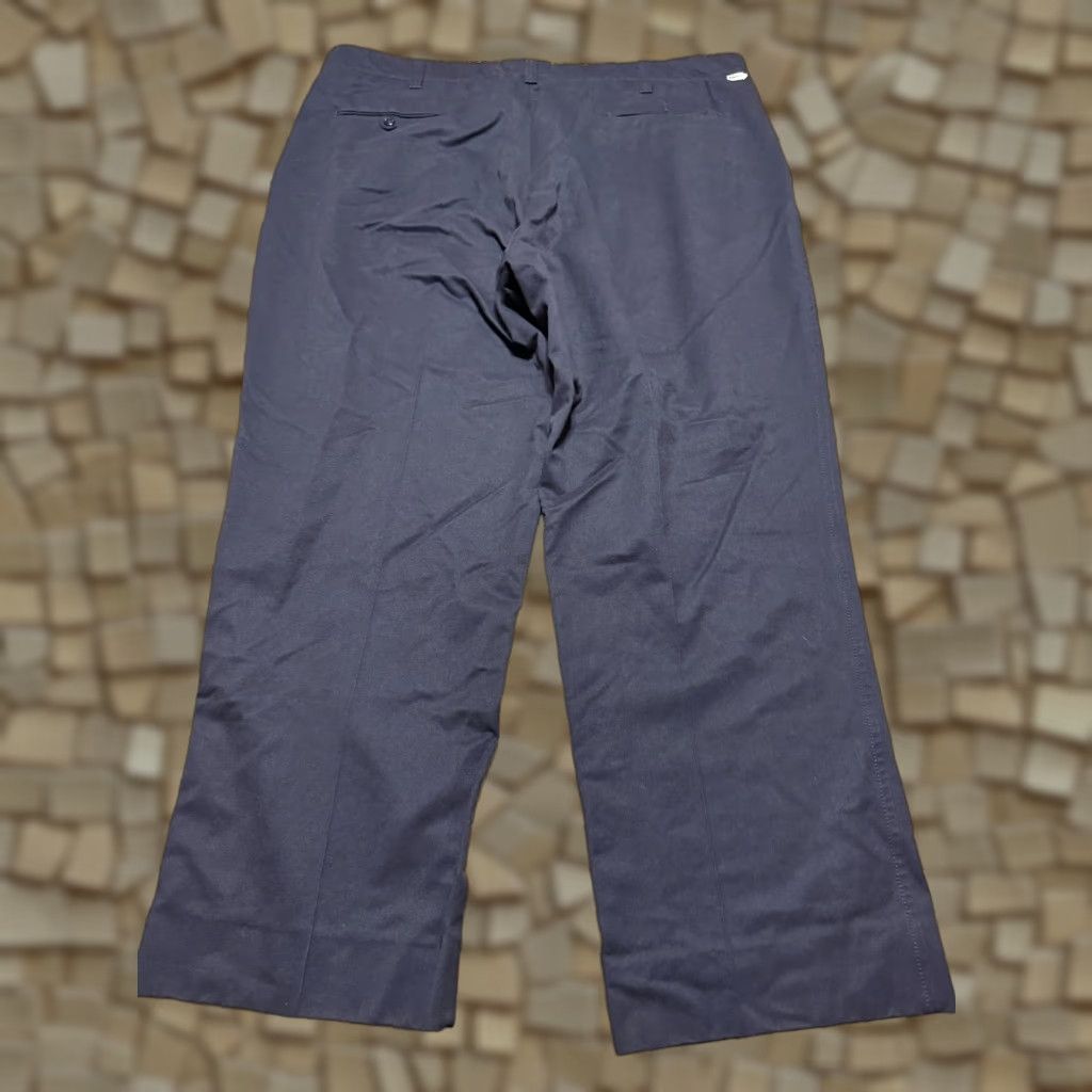 Vintage Topps Pants Mens 41x30 Black Straight Leg Flat Front 42" Length ChinO Casual Vintage: No 41x30 Regular inseam 30 in Size US 41 - 1 Thumbnail