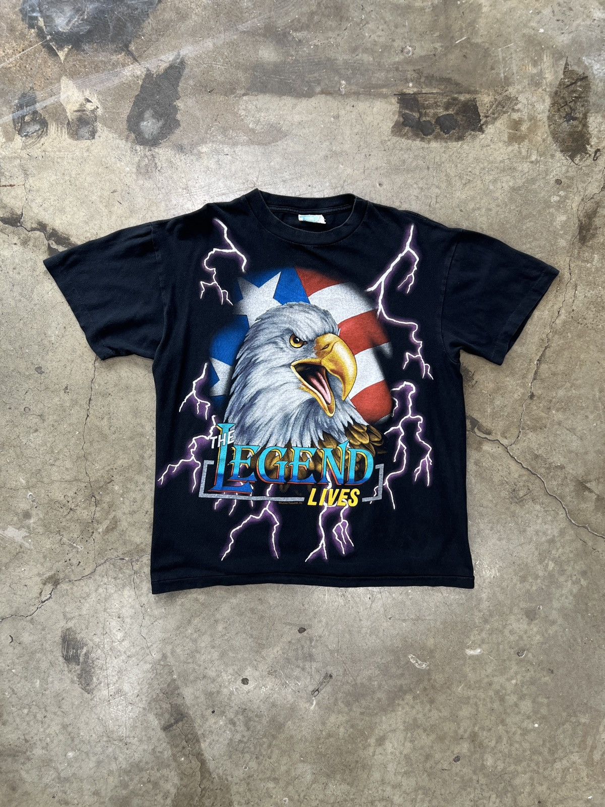 Harley Davidson Vintage American Thunder American Eagle Legend Lives Large Size US L / EU 52-54 / 3 - 2 Thumbnail