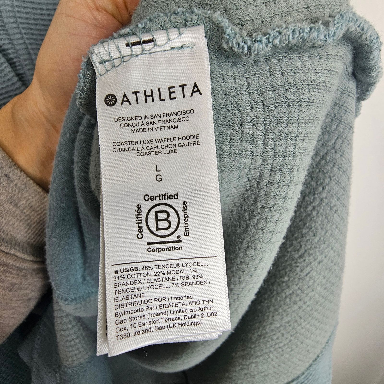 Athleta Athleta Coaster Luxe Waffle Hoodie Sweater Size L Activewear Size L / US 10 / IT 46 - 8 Thumbnail