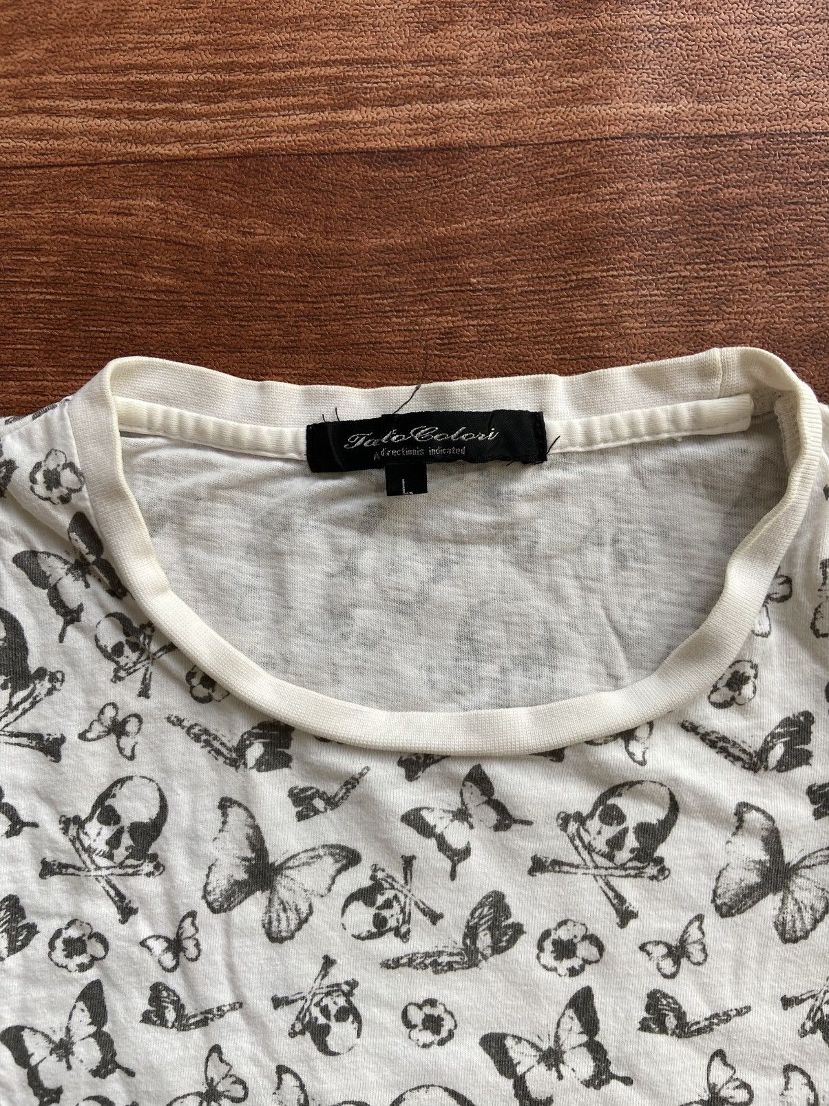 Hysteric Glamour Tanto Bolori All Over Print Skull And Butterfly Tshirt Size US L / EU 52-54 / 3 - 3 Thumbnail
