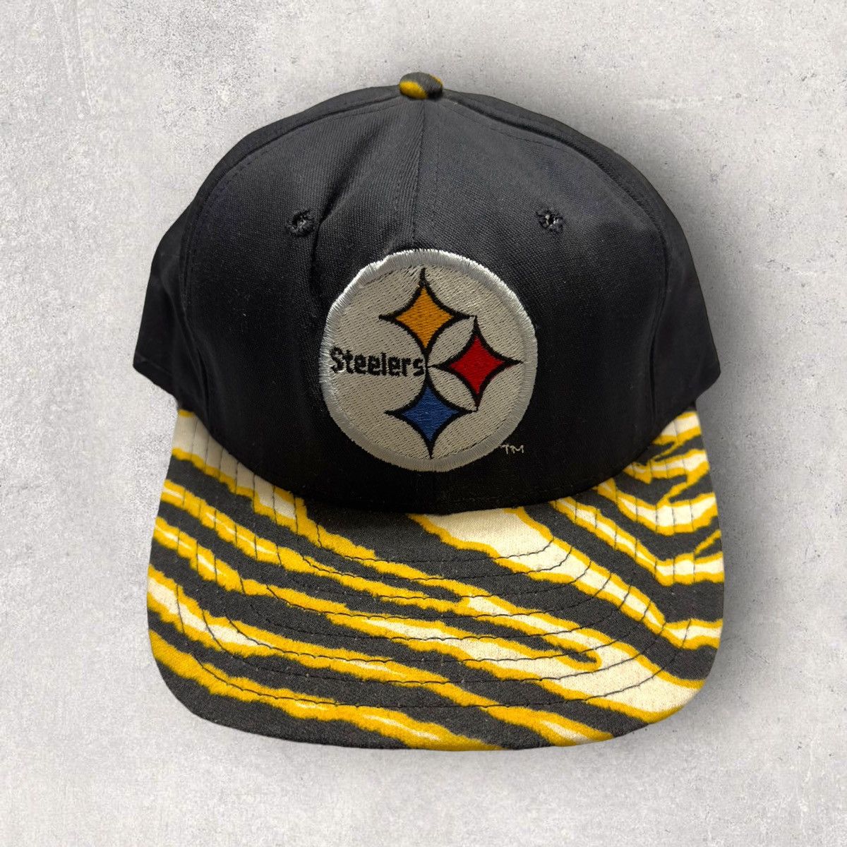 NFL × Vintage × Zubaz Vintage Pittsburgh Steelers hat Size ONE SIZE - 1 Thumbnail