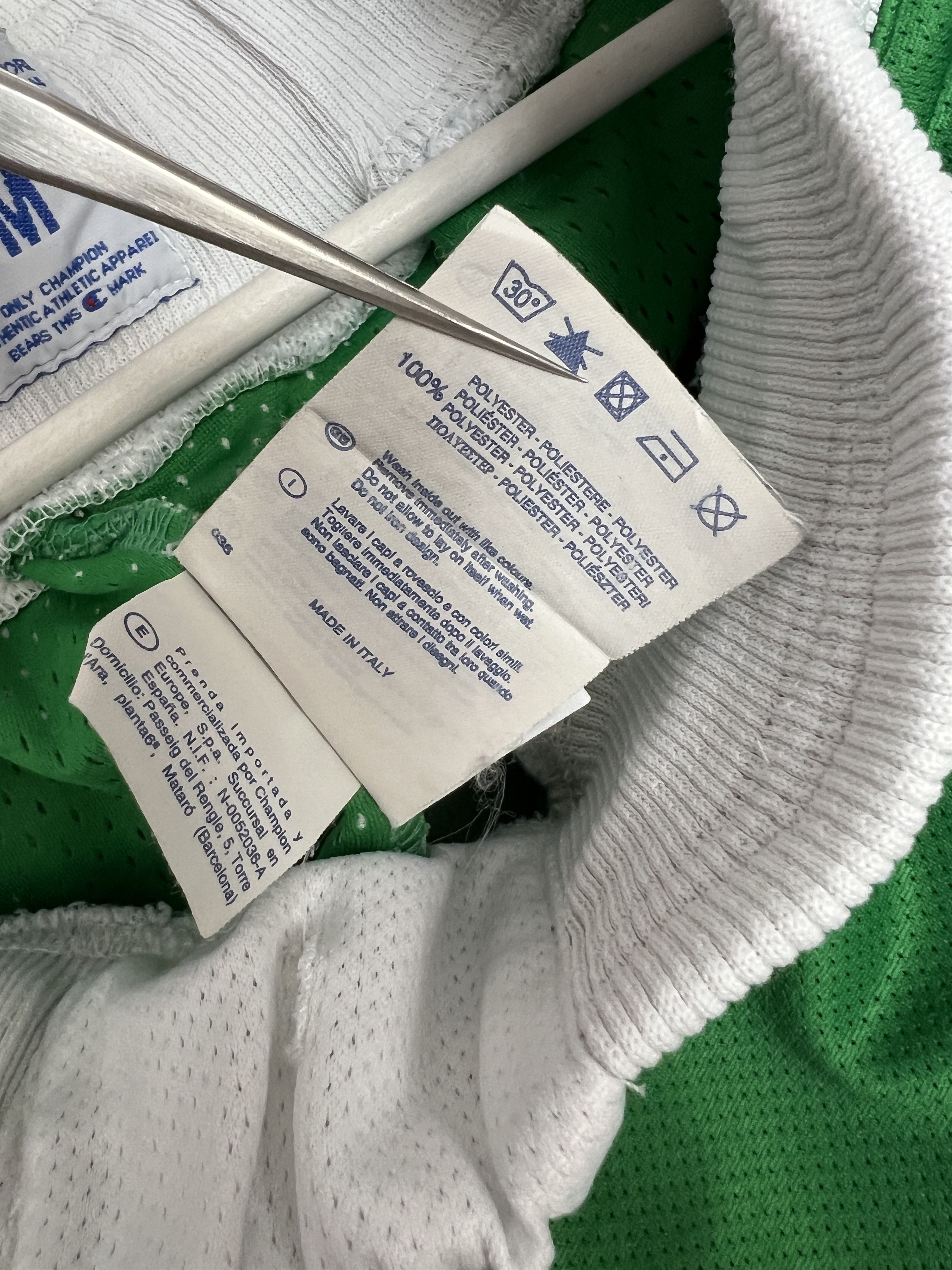 Champion Vintage 90's Champion Boston Celtics NBA Green Shorts M Size US 32 / EU 48 - 12 Thumbnail