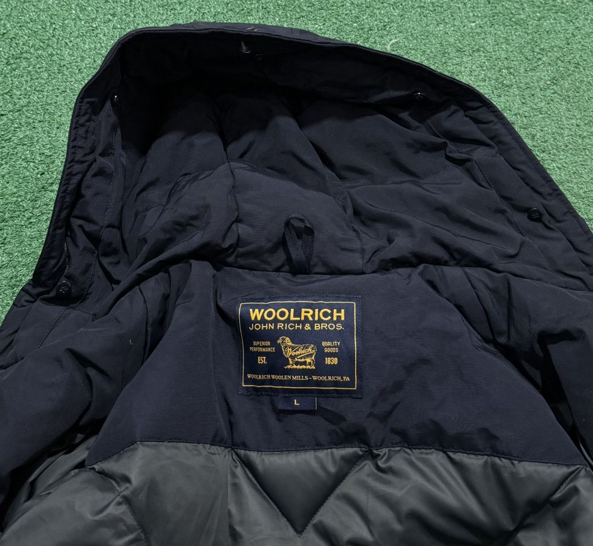 Woolrich Woolen Mills Woolrich Down Parka Arctic Jacket Navy Size L / US 10 / IT 46 - 4 Thumbnail