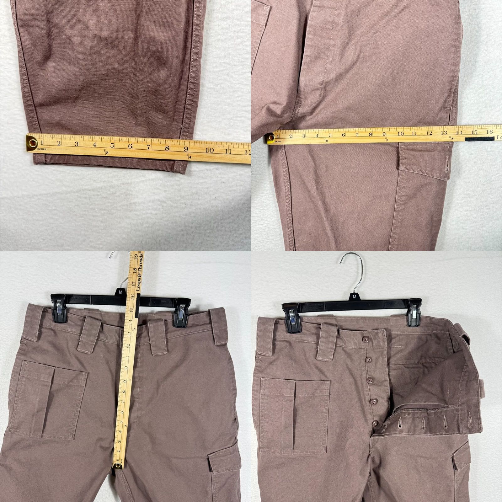 Levi's Levi's Mens 34x32 Cargo Pants Canvas Mauve Size US 34 / EU 50 - 8 Thumbnail