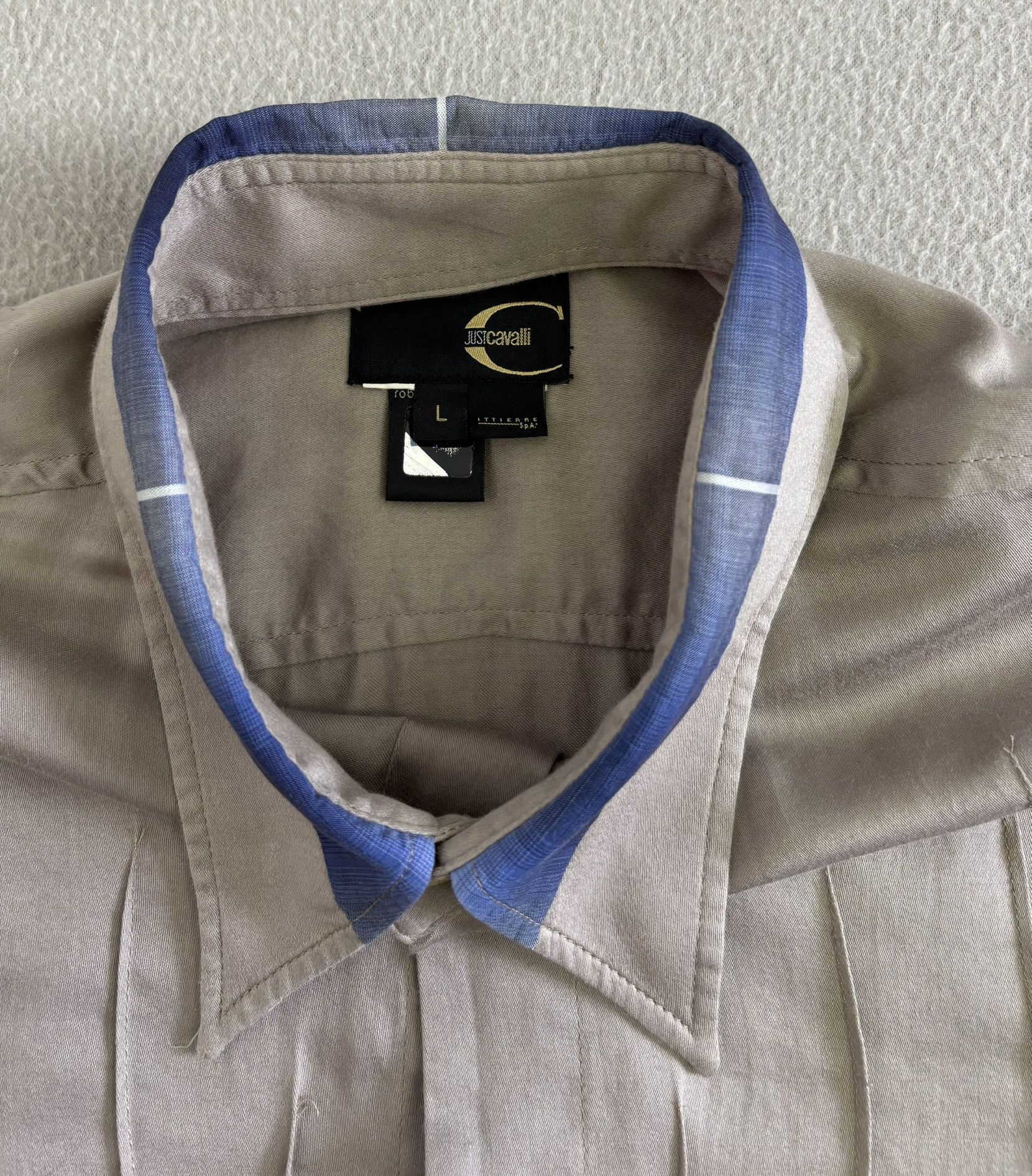 Just Cavalli Just Cavalli Brown light Shirt Large Size US L / EU 52-54 / 3 - 16 Thumbnail