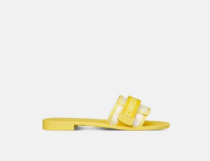 Dior o1w1db10425 KCQ431T Slides in Lemon Yellow Size US 6 / IT 36 - 1 Thumbnail