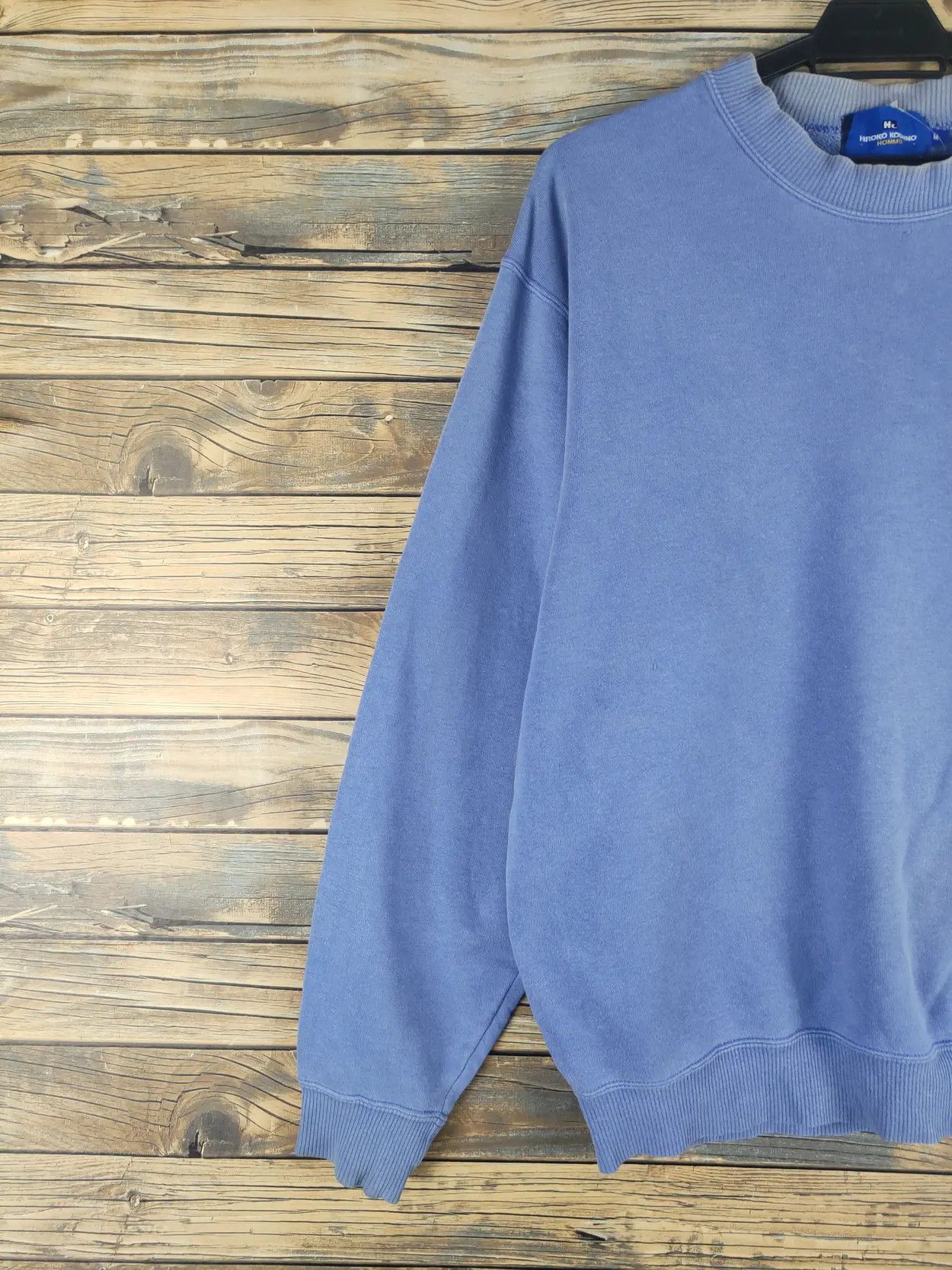 Hiroko Koshino Homme DL Hiroko Koshino Homme vintage Blue Sweatshirts #621T Size US M / EU 48-50 / 2 - 8 Thumbnail