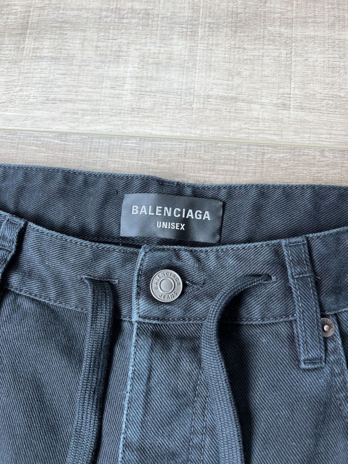 Balenciaga Balenciaga Drawstring Denim Jeans Size US 28 / EU 44 - 2 Thumbnail