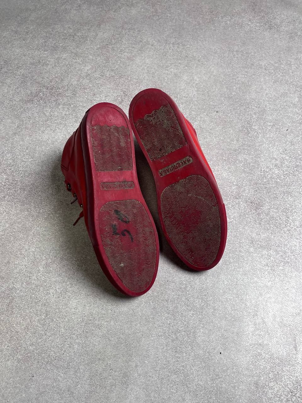 Balenciaga × Vintage Vintage Balenciaga Arena Leather Sneakers Red 42 Size US 9 / EU 42 - 5 Thumbnail