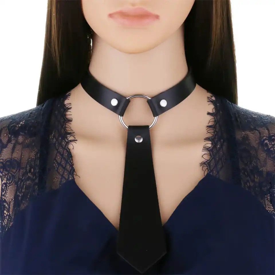 Japanese Brand × Leather Bow Tie Collar Choker Necklace Size ONE SIZE - 3 Thumbnail
