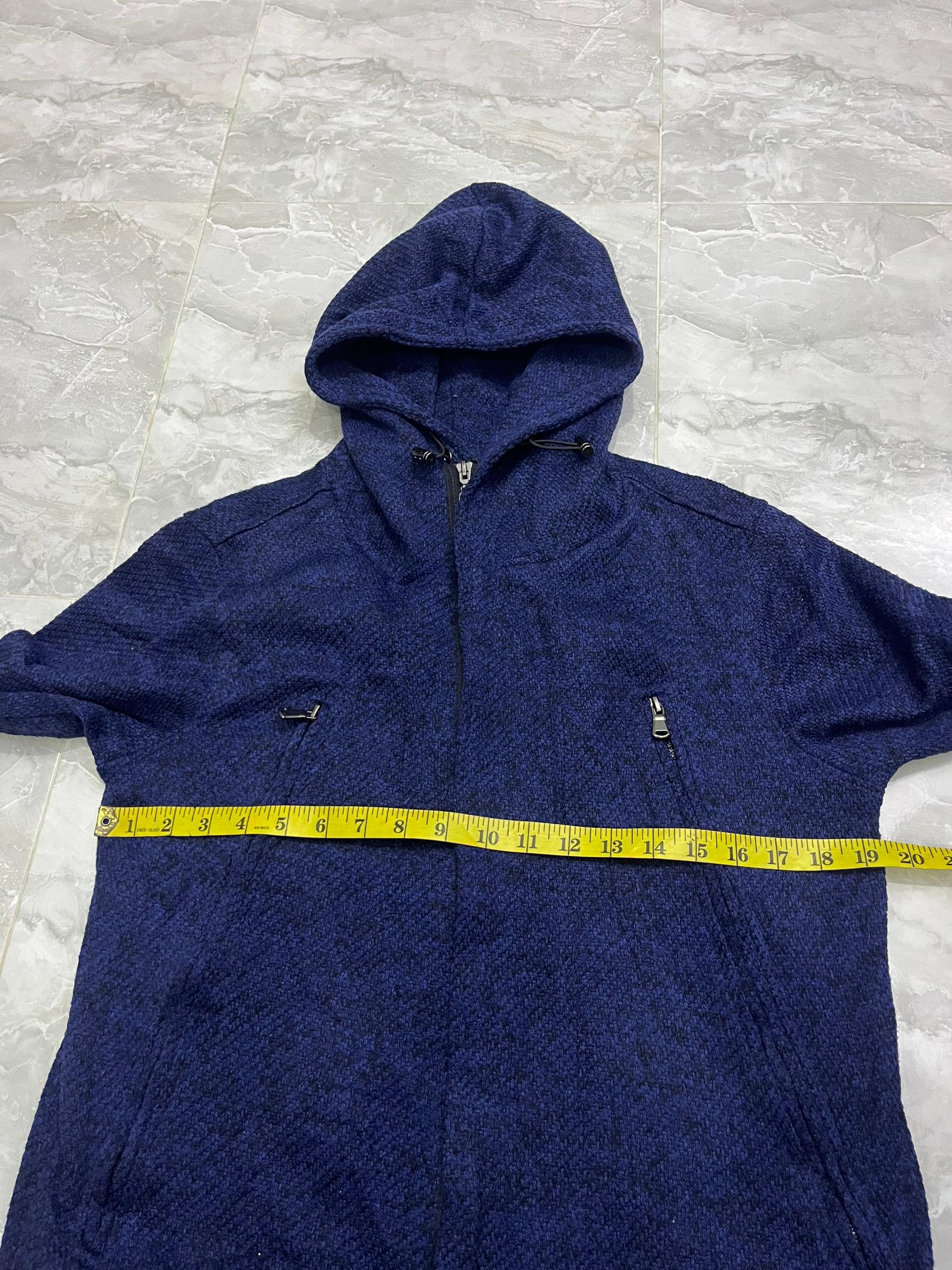 Japanese Brand Growth by Grail Textured Zip Hoodie Japan Size US M / EU 48-50 / 2 - 12 Thumbnail