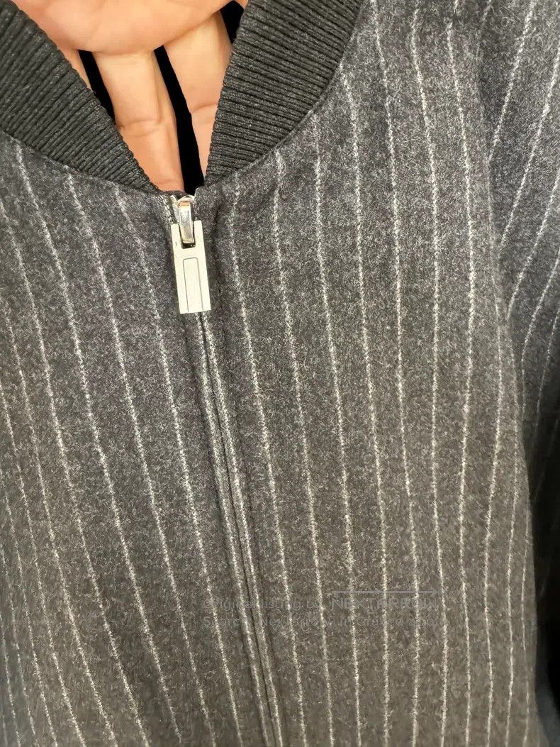 Hermes Hermes Jacket, 100% wool, size 48, striped dark gray. Size US M / EU 48-50 / 2 - 8 Thumbnail