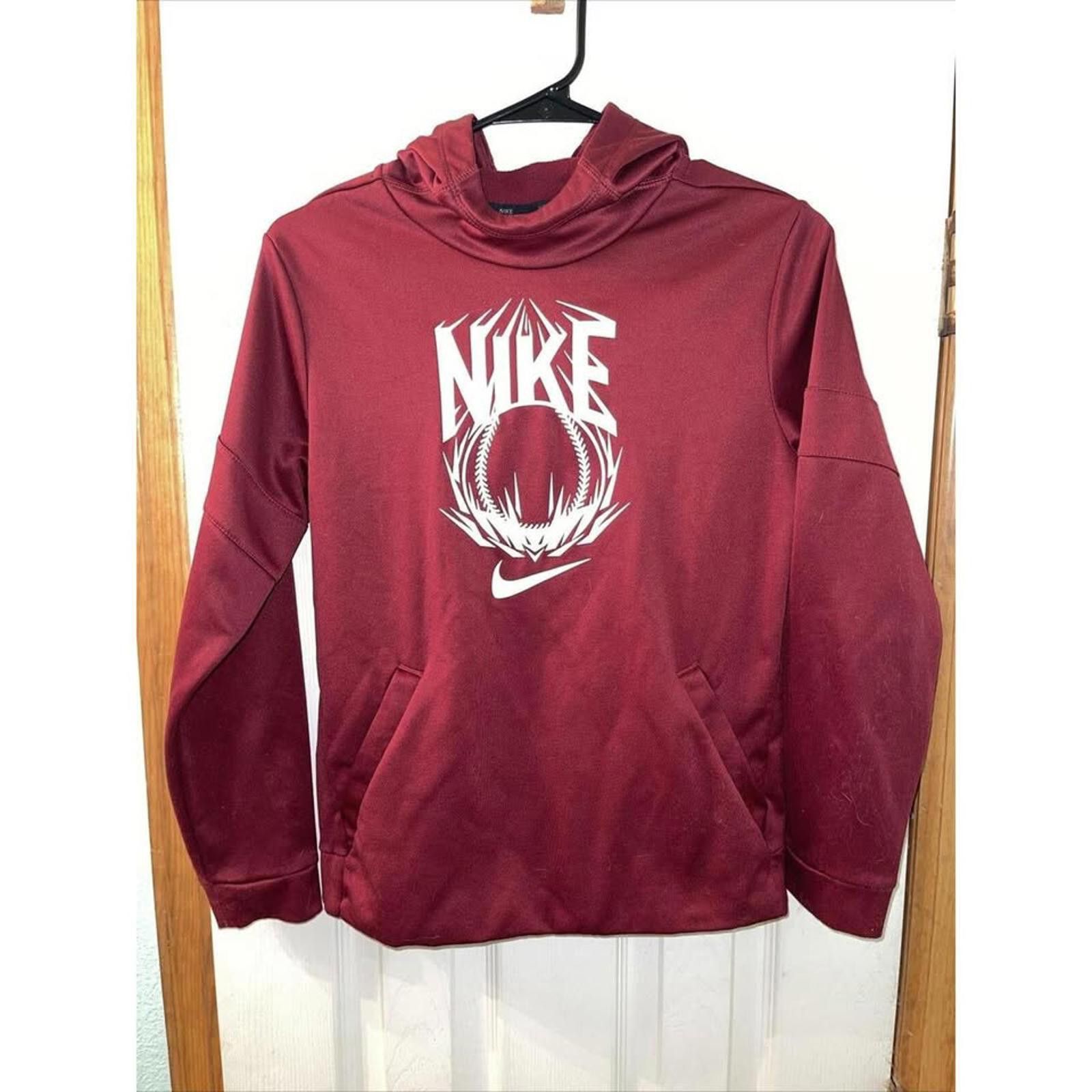 Other Nike Dri-FIT Maroon Hoodie with Bold Graphic Size US L / EU 52-54 / 3 - 1 Thumbnail