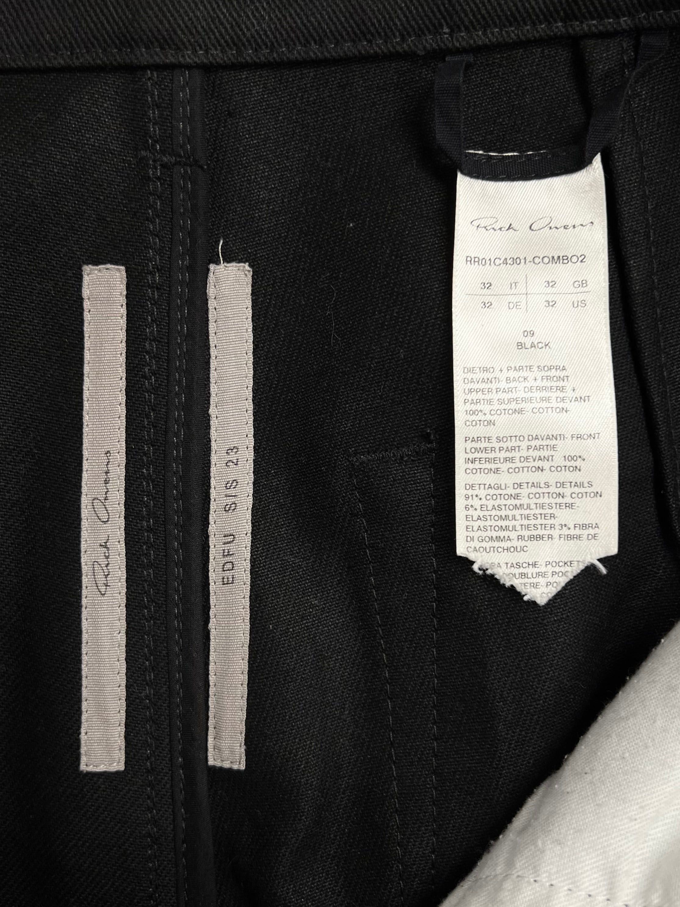 Rick Owens SS23 Rick Owens ‘EDFU’ Flared Bolan Slivered Patchwork Denim Size US 32 / EU 48 - 5 Thumbnail