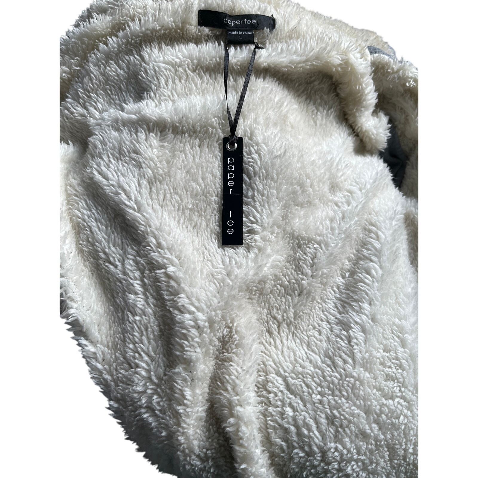 Vintage NWT Paper Tee jacket/ hoodie faux fur Size L / US 10 / IT 46 - 6 Thumbnail