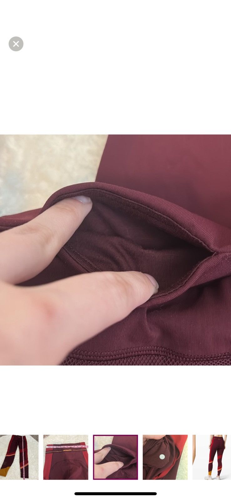 ROKSANDA Lululemon x roksanda break new ground tights size 4 Size 27" / US 4 / IT 40 - 8 Thumbnail