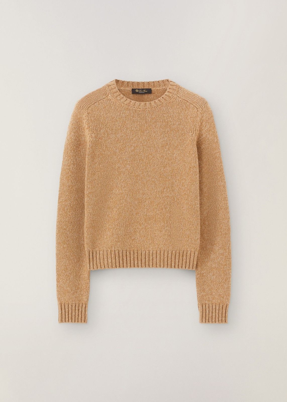 image of Loro Piana O1Loc1C0124 Roundneck Sweater In Beige, Women's (Size Large)
