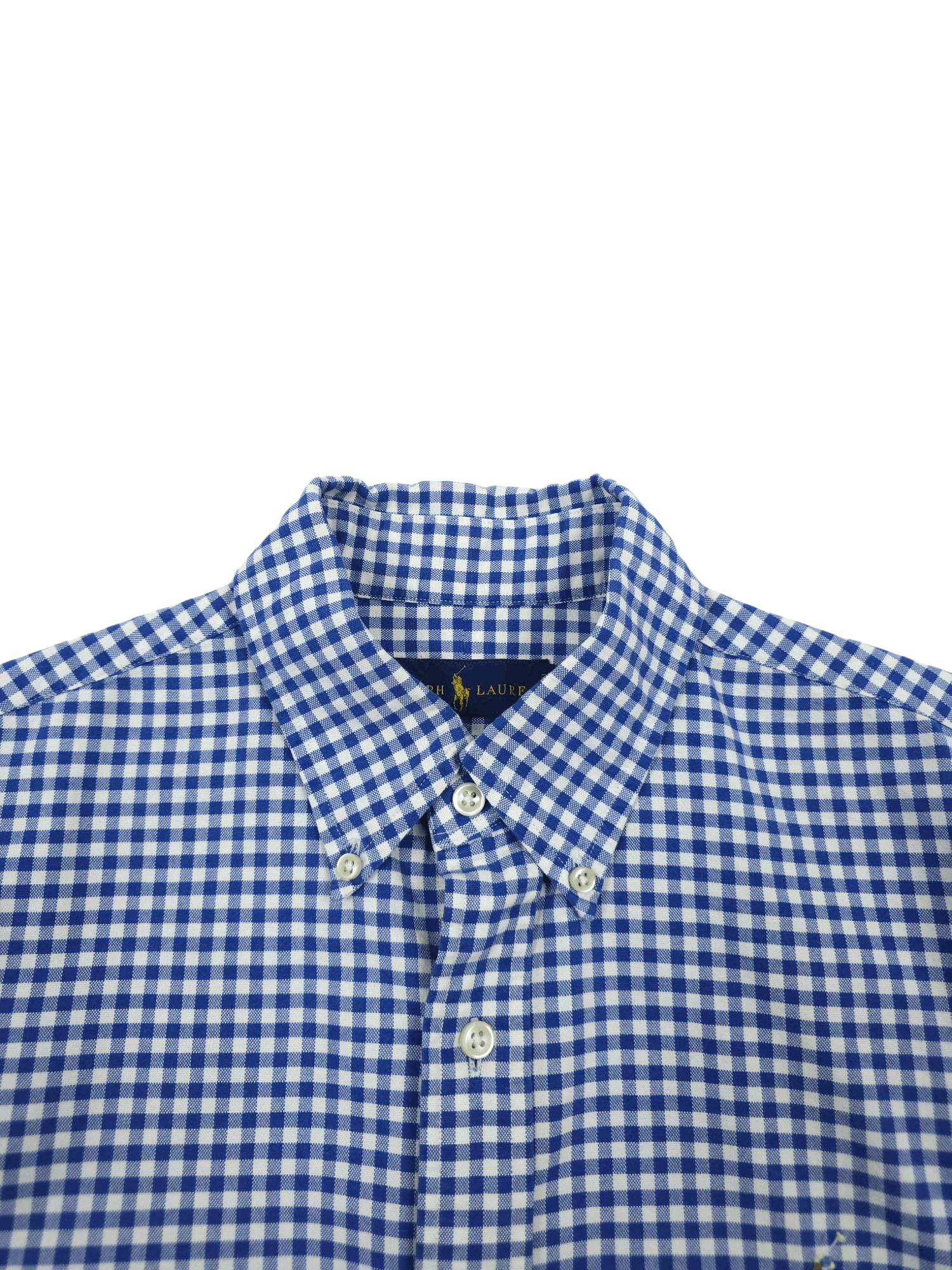 Polo Ralph Lauren 💎 Vintage Ralph Lauren Blue Checked Classic Button Shirt Size US M / EU 48-50 / 2 - 6 Thumbnail