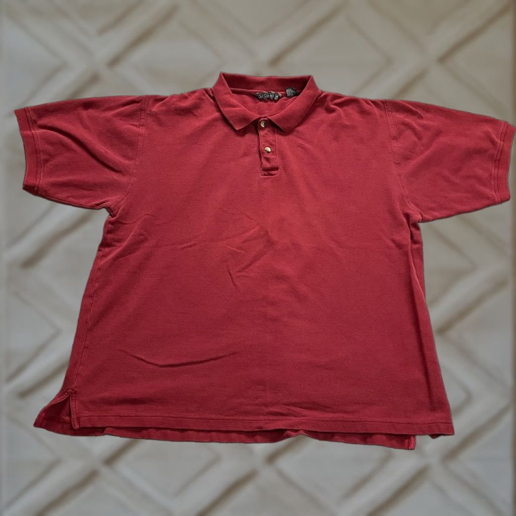 Vintage Old College Inn Polo Shirt Mens 2XL Red Cotton Short Sleeve Collared Golf Tennis Polo Shirt Mens Red 2XL Size US XXL / EU 58 / 5 - 1 Thumbnail