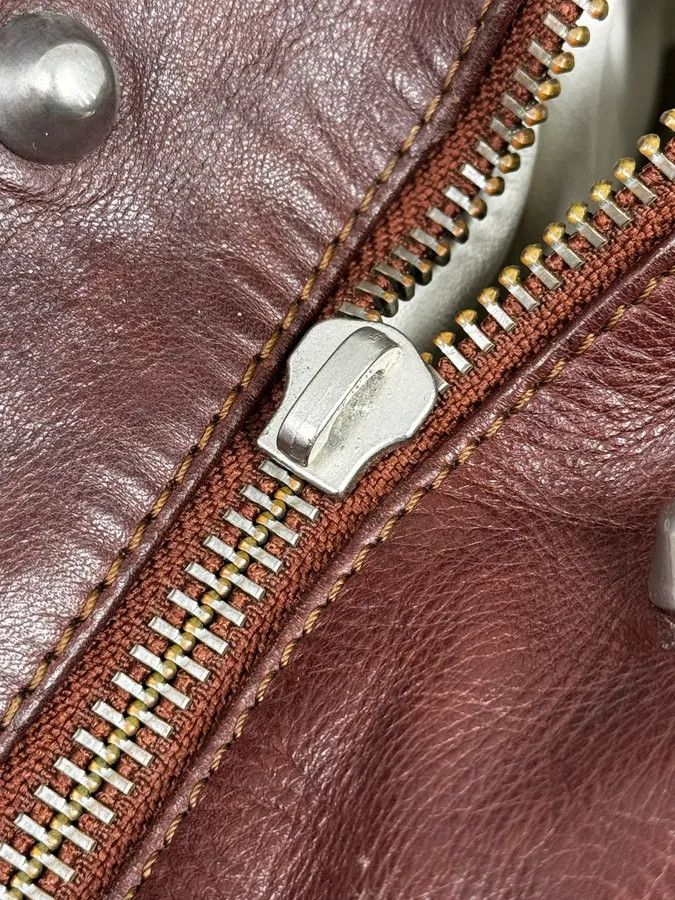 Maison Margiela 2012 Maison Margiela H&M Brown Upside Down Shoulder Leather Bag Size ONE SIZE - 7 Thumbnail