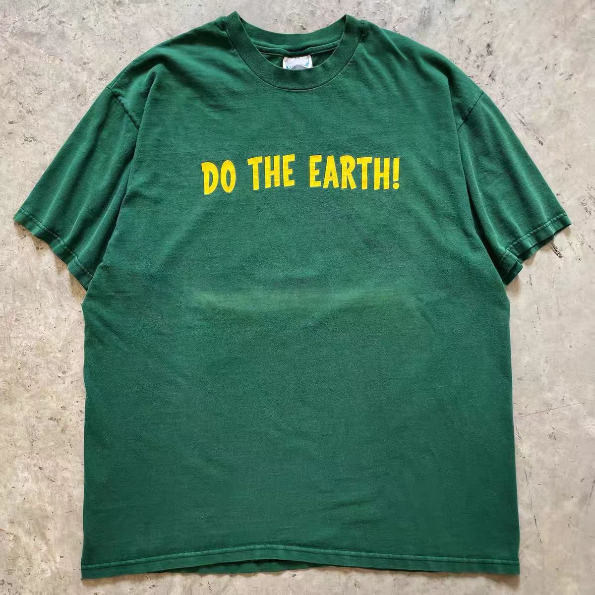 Vintage Green casual retro letter print t-shirt Size US M / EU 48-50 / 2 - 1 Thumbnail