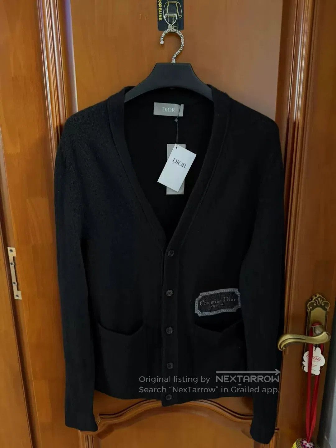Dior Dior Black Embroidered Wool Cardigan Size M. Size US M / EU 48-50 / 2 - 1 Thumbnail