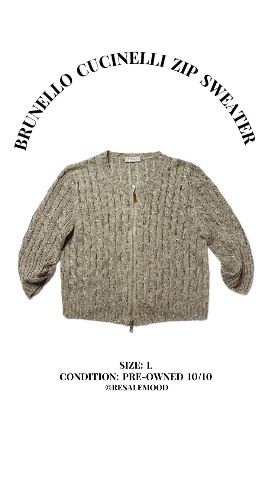 Brunello Cucinelli Brunello Cucinelli zip sweater Size L / US 10 / IT 46 - 1 Thumbnail