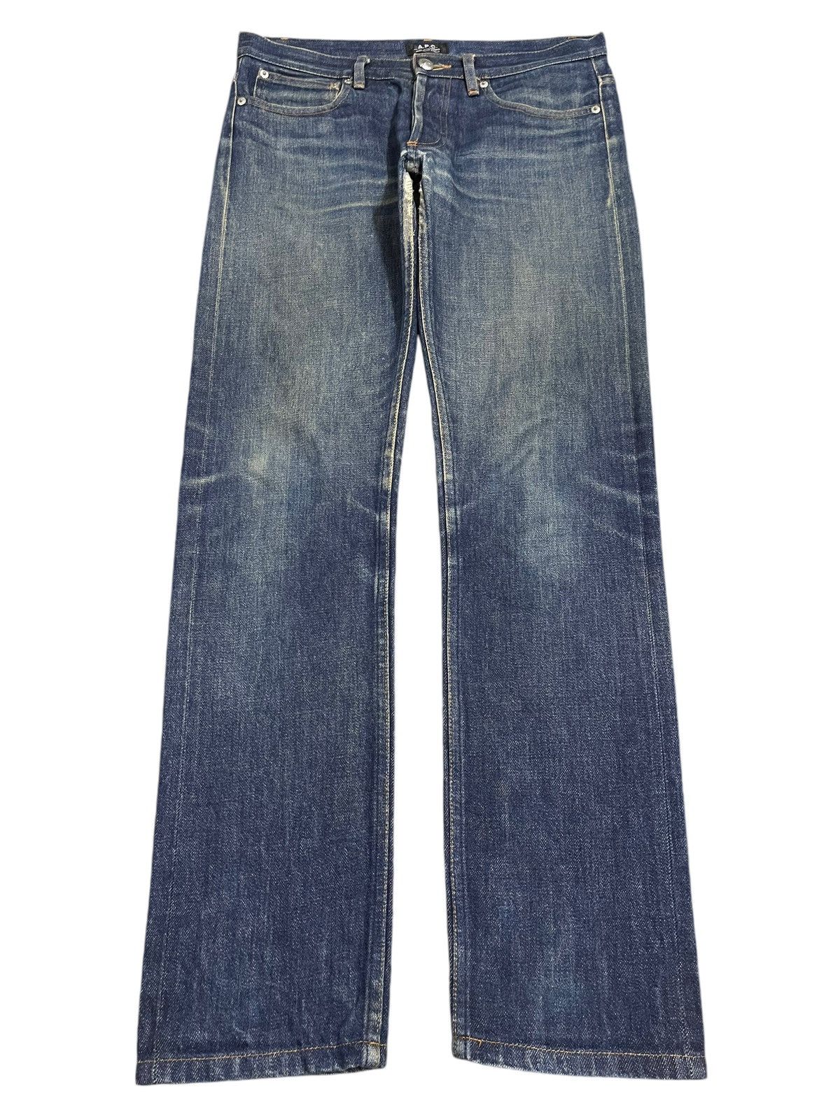 A.P.C. Vintage A.P.C Petit Selvedge Blue Wash Jeans Droit Etroit Size US 32 / EU 48 - 2 Thumbnail