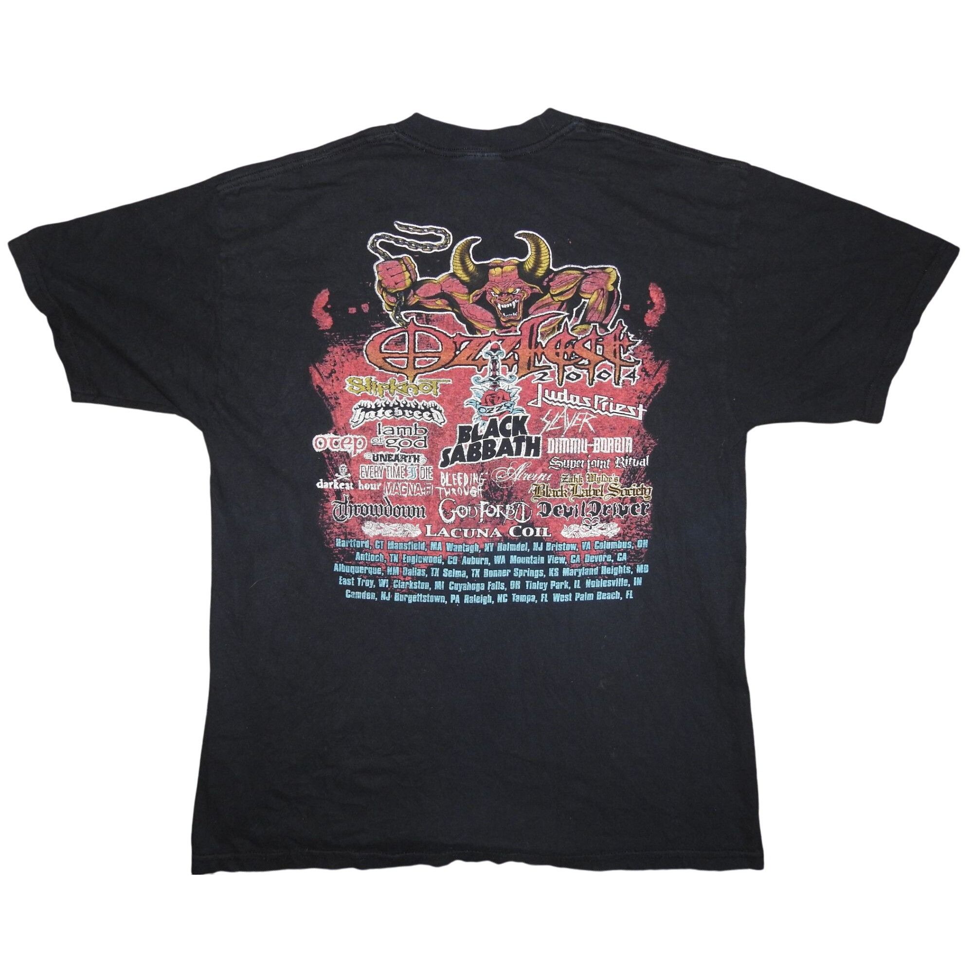 Anvil Vintage 2004 Ozzfest T-Shirt Mens Large/XL Ozzy Osbourne Bla Size US L / EU 52-54 / 3 - 4 Thumbnail