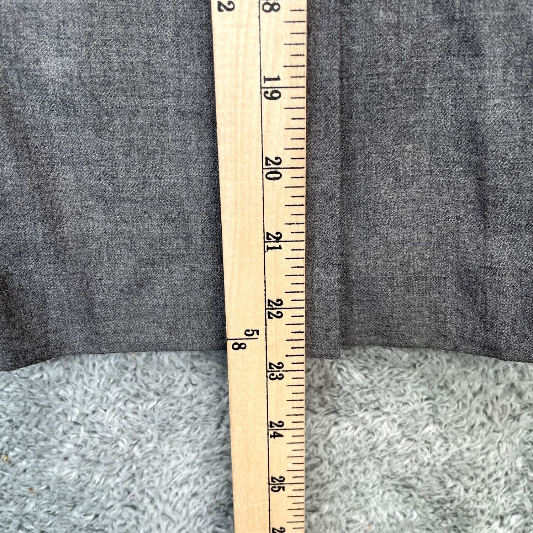 Banana Republic Banana Republic Womens 0 Gray A Line Stretch Wool Blend Pleated Side Zip Size 25" / US 0 / IT 36 - 6 Thumbnail