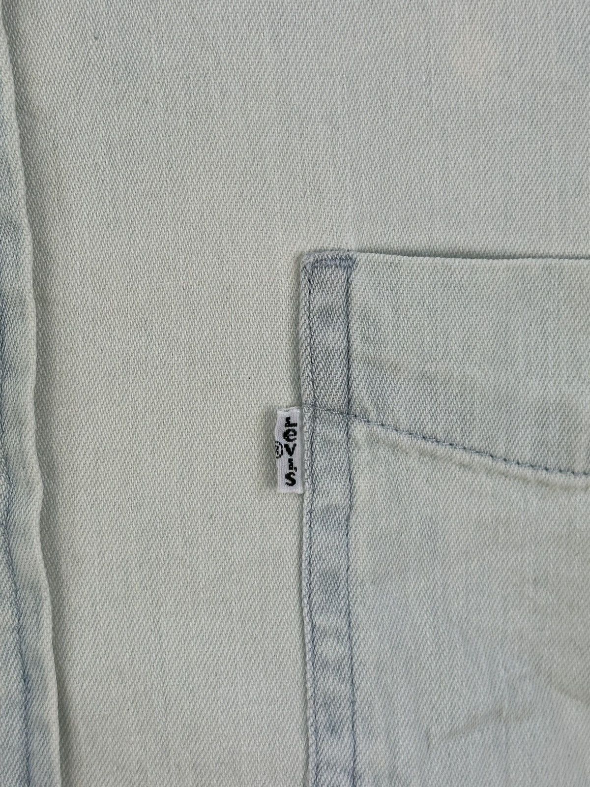 Levi's Levis White Tab Denim Worker Flannel Shirt Button Up Size US L / EU 52-54 / 3 - 8 Thumbnail