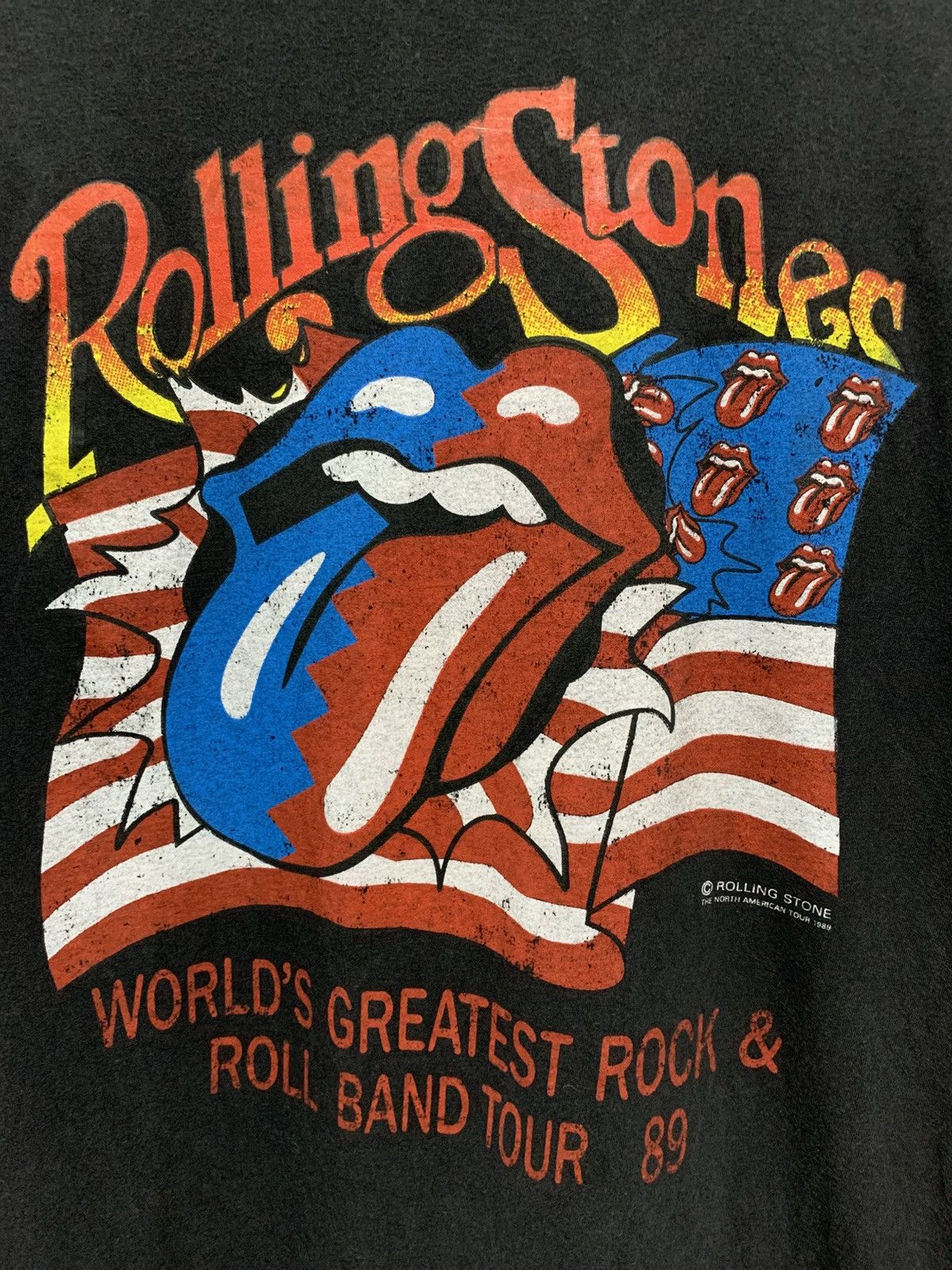 Band Tees Vintage The Rolling Stone"The North American Tour 1989" Size US L / EU 52-54 / 3 - 5 Thumbnail