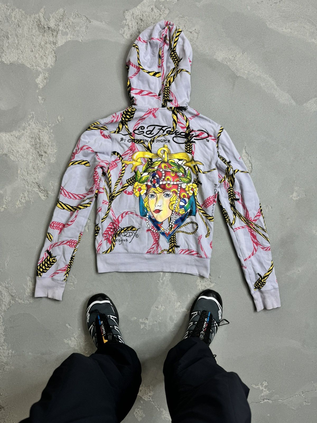 Christian Audigier × Ed Hardy × Vintage Vintage y2k ed hardy zip up hoodie Size M / US 6-8 / IT 42-44 - 2 Thumbnail