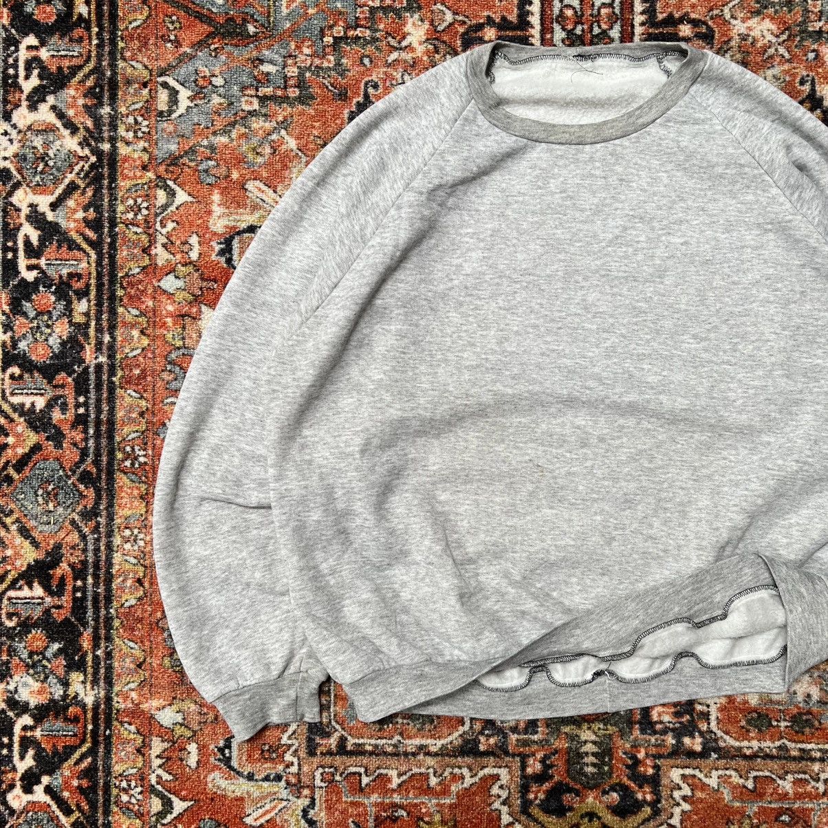 Hanes Vintage Raglan Crewneck Boxy Essential Sweatshirt Size M / US 6-8 / IT 42-44 - 5 Thumbnail