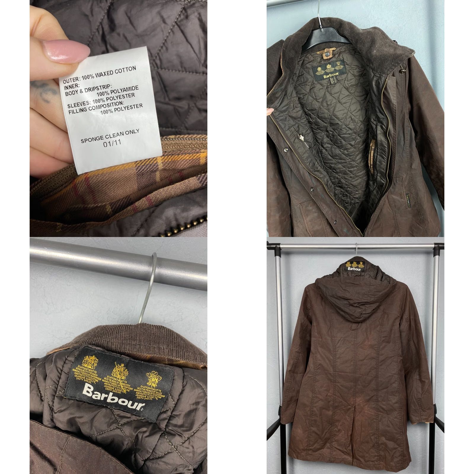 Barbour VINTAGE Barbour Belsay Waxed Jacket Womens XS? Not applicable Size XL / US 12-14 / IT 48-50 - 8 Thumbnail