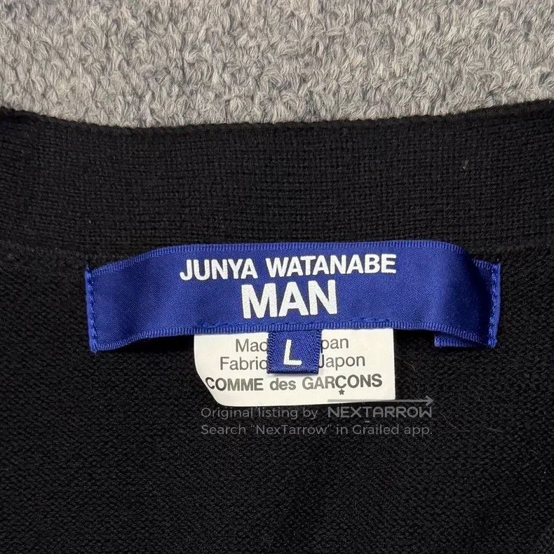 Junya Watanabe Junya Watanabe Distressed Patchwork Knit Open Cardigan Size US L / EU 52-54 / 3 - 7 Thumbnail